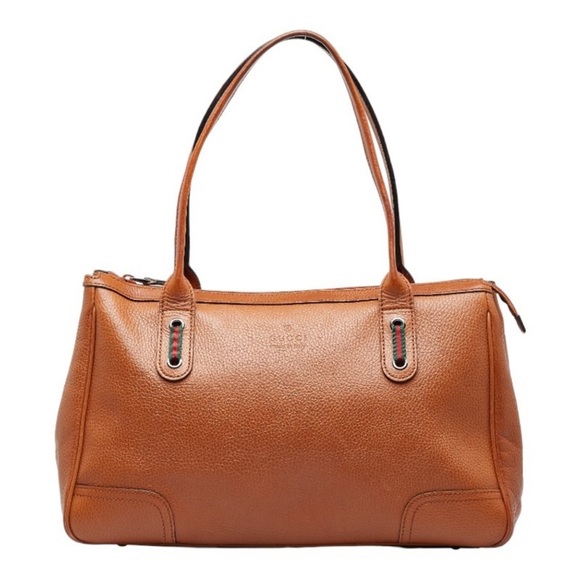 Gucci Sherry Line Leather Boston Bag 293599 - Picture 1 of 14